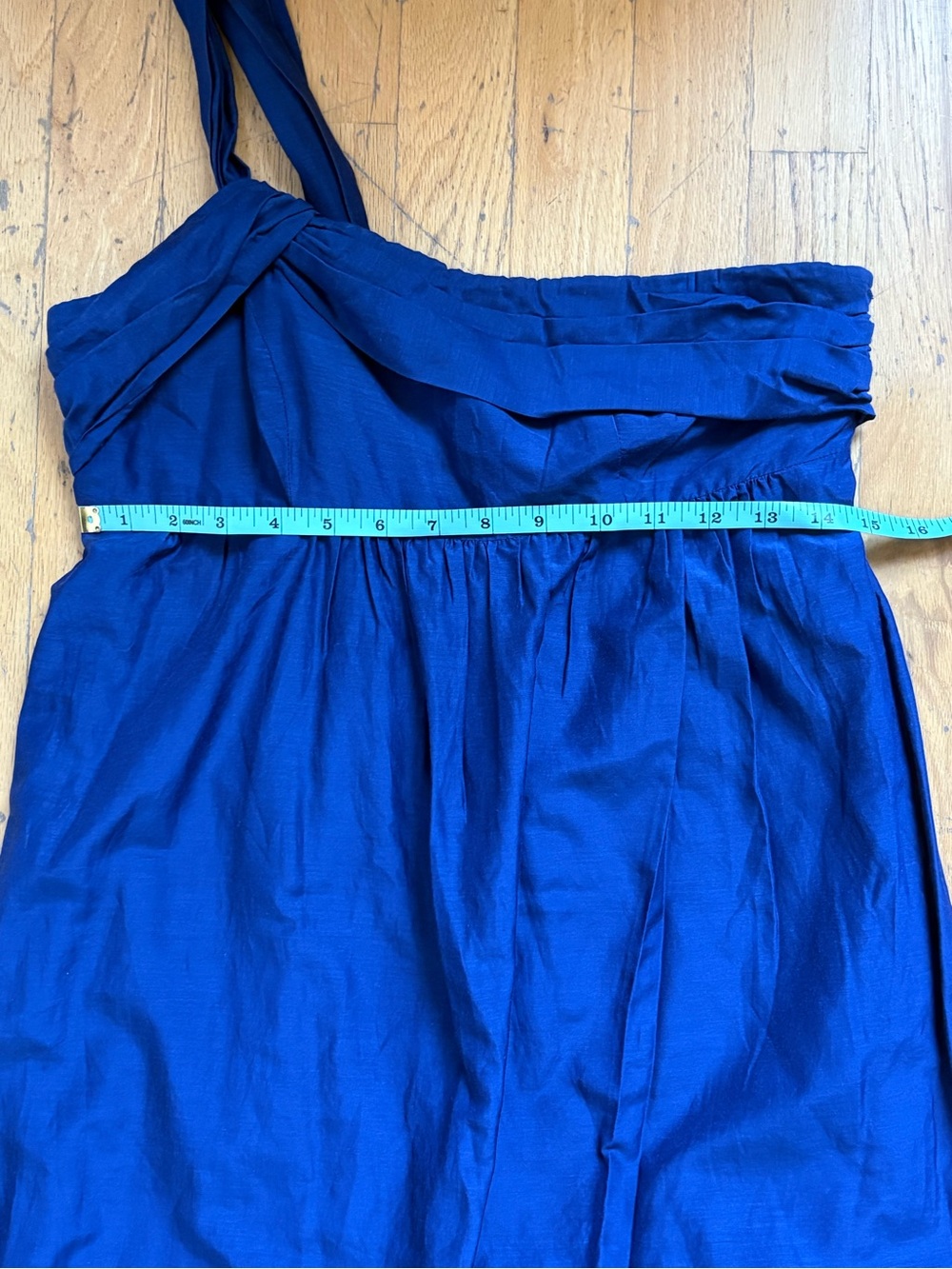 Blue Single Strap Dress by Ann Taylor Loft Size 4 - Picture 6 of 9